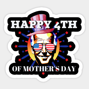 4th of July Shirts Biden Funny Happy 4th of July Sticker